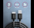 Kabel AXAGON BUMM3-AM10AB MicroB USB USB-A 3.2 Gen1 1m 3A wytrzymały Kabel AXAGON BUMM3-AM10AB MicroB USB USB-A 3.2 Gen1 1m 3A wytrzymały