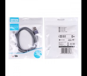 Kabel USB USB C 1.5m szary do szybkiego ładowania i komunikacji