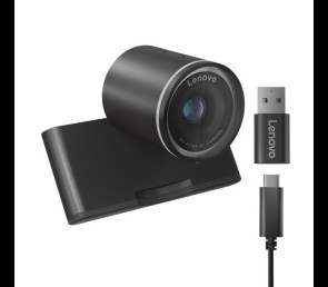 Kamera internetowa Lenovo 4K Pro z wbudowanym mikrofonem USB czarna