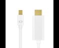 Kabel mini DisplayPort do HDMI 4K 5m biały LogiLink Kabel mini DisplayPort do HDMI 4K 5m biały LogiLink