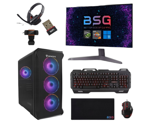 BSG Raptor V6 AMD Ryzen 7 NVIDIA GeForce RTX 3060 16GB DDR4 512GB SSD Windows 11 Home