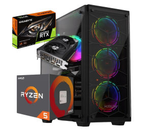 BSG Raptor V5 AMD Ryzen 5 NVIDIA GeForce RTX 3060 32GB DDR4 512GB SSD Windows 11 Pro