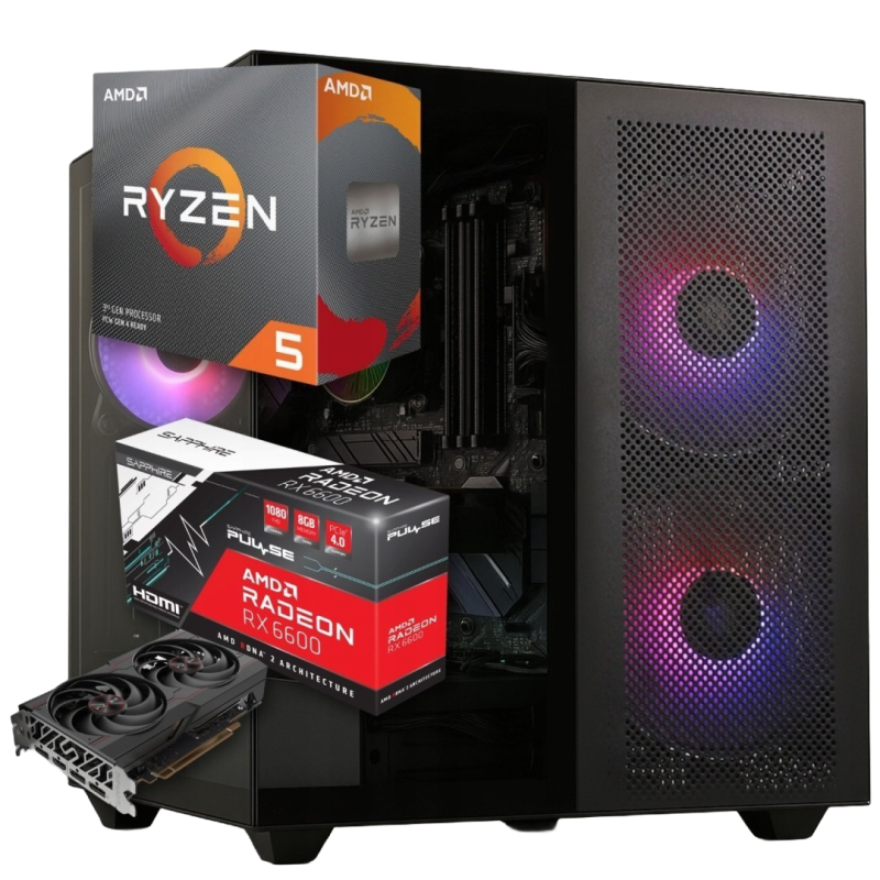 BSG Striker V8 AMD Ryzen 5 AMD Radeon RX 6600 16GB DDR4 256GB SSD Windows 11 Pro