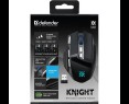 Mysz gamingowa bezprzewodowa Defender Knight GM-885 3200DPI czarna Mysz gamingowa bezprzewodowa Defender Knight GM-885 3200DPI czarna