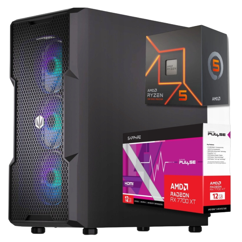 BSG Raptor V16 AMD Ryzen 5 AMD Radeon RX 7700 XT 32GB DDR5 1000GB SSD Windows 11 Pro BSG Raptor V16 AMD Ryzen 5 AMD Radeon RX 7700 XT 32GB DDR5 1000GB SSD Windows 11 Pro