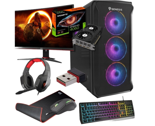 BSG Raptor V17 AMD Ryzen 5 NVIDIA GeForce RTX 4060 16GB DDR4 256GB SSD Windows 11 Pro