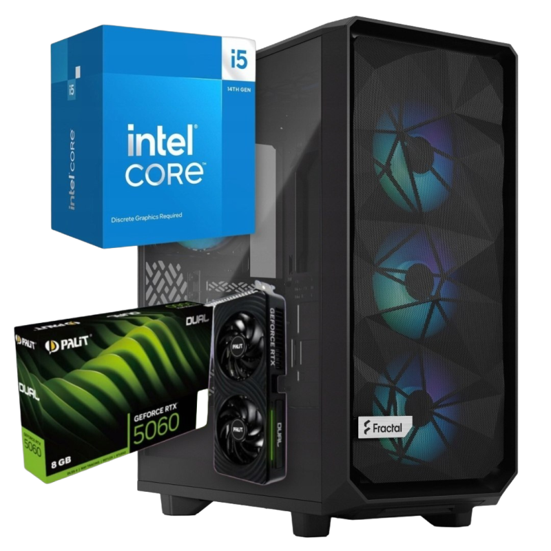 BSG Raptor V21 Intel Core i5 NVIDIA RTX 5060 64GB DDR5 2000GB SSD Windows 11 Pro