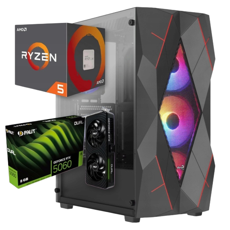 BSG Raptor V24 AMD Ryzen 5 NVIDIA RTX 5060 16GB DDR4 256GB SSD Windows 11 Pro BSG Raptor V24 AMD Ryzen 5 NVIDIA RTX 5060 16GB DDR4 256GB SSD Windows 11 Pro