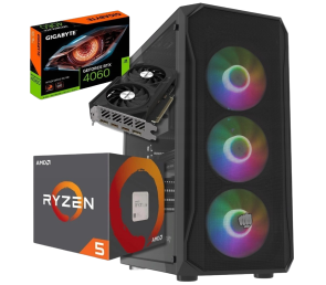 BSG Raptor V25 AMD Ryzen 5 NVIDIA GeForce RTX 4060 32GB DDR4 512GB SSD Windows 11 Pro