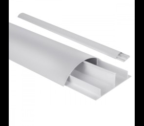 Listwa maskująca Maclean MC-814 S 75cm aluminiowa srebrna do kabli