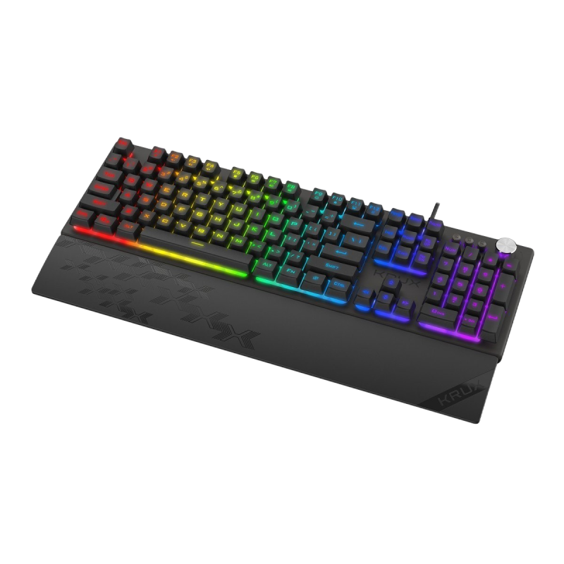 Klawiatura Krux Frost RGB membranowa multimedialna z podświetleniem Klawiatura Krux Frost RGB membranowa multimedialna z podświetleniem