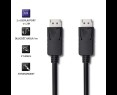 Kabel DisplayPort 1.2 2m Qoltec 4K wydajny do gier i multimediów Kabel DisplayPort 1.2 2m Qoltec 4K wydajny do gier i multimediów