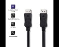 Kabel Qoltec DisplayPort 1.4 męski 2m 8K HDR wydajny do gier i multimediów Kabel Qoltec DisplayPort 1.4 męski 2m 8K HDR wydajny do gier i multimediów