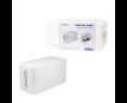 Organizer kabli LogiLink Cable Box biały plastikowy z otworami Organizer kabli LogiLink Cable Box biały plastikowy z otworami