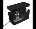 Organizer kabli LogiLink Cable Box czarny plastikowy 235x115mm Organizer kabli LogiLink Cable Box czarny plastikowy 235x115mm