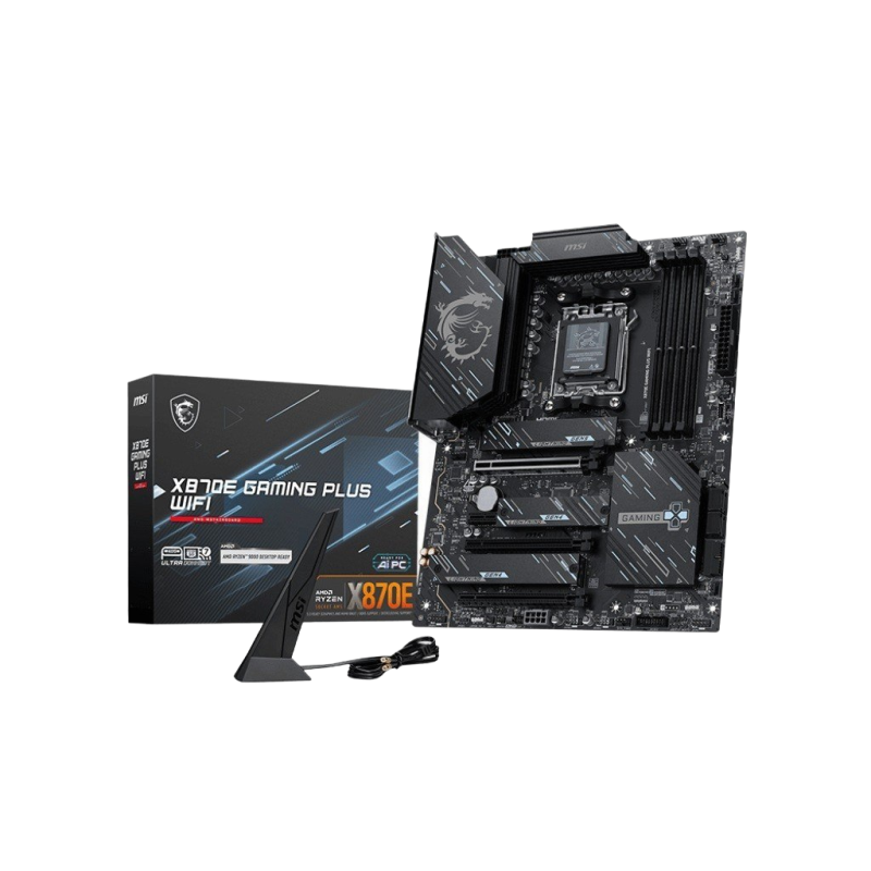 MSI Płyta główna X870E GAMING PLUS WIFI AM5 4DDR5 ATX wydajna do gier MSI Płyta główna X870E GAMING PLUS WIFI AM5 4DDR5 ATX wydajna do gier