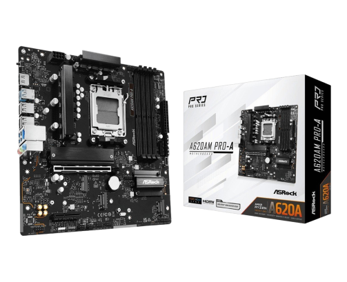 Płyta główna ASRock A620AM PRO-A AM5 4DDR5 HDMI mATX wydajna