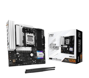 Płyta główna ASRock A620AM PRO RS WIFI AM5 mATX 4x DDR5 HDMI/DP
