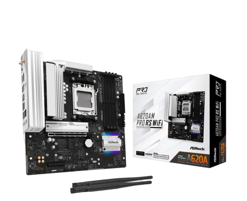 Płyta główna ASRock A620AM PRO RS WIFI AM5 mATX 4x DDR5 HDMI/DP