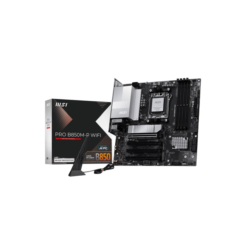 Płyta główna MSI PRO B850M-P WIFI AM5 DDR5 ATX z Wi-Fi 7 Płyta główna MSI PRO B850M-P WIFI AM5 DDR5 ATX z Wi-Fi 7