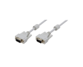 Kabel danych VGA 3m szary 2xferryt ekranowany męski D-sub Kabel danych VGA 3m szary 2xferryt ekranowany męski D-sub