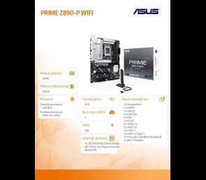 Płyta główna Asus PRIME Z890-P WIFI LGA1851 DDR5 ATX z Thunderbolt 4