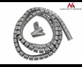 Organizator Maclean MCTV-676 S srebrny do kabli 25mm x 2m Organizator Maclean MCTV-676 S srebrny do kabli 25mm x 2m