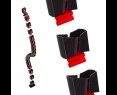 Organizer kabli Maclean Nano RS125 1345mm czarno czerwony regulowany Organizer kabli Maclean Nano RS125 1345mm czarno czerwony regulowany
