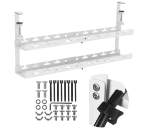 Organizer na kable Maclean MC-102 W biały dwupoziomowy