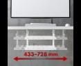 Organizer na kable Maclean MC-102 W biały dwupoziomowy Organizer na kable Maclean MC-102 W biały dwupoziomowy