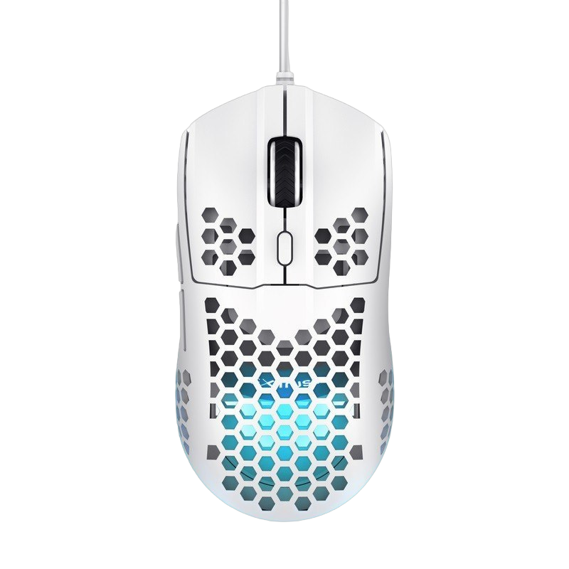 Mysz gamingowa Trust GXT928 HELOX lekka biała z RGB Mysz gamingowa Trust GXT928 HELOX lekka biała z RGB