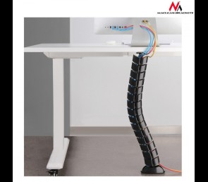 Organizator kabli Maclean MC-768 B czarny metalowy 80cm