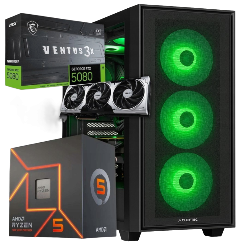 BSG Raptor V34 AMD Ryzen 5 NVIDIA GeForce RTX 5080 32GB DDR5 1000GB SSD Windows 11 Pro BSG Raptor V34 AMD Ryzen 5 NVIDIA GeForce RTX 5080 32GB DDR5 1000GB SSD Windows 11 Pro