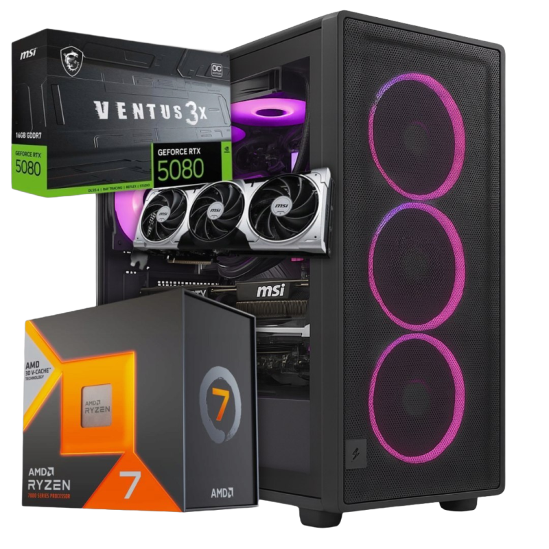 BSG Raptor V37 AMD Ryzen 7 NVIDIA GeForce RTX 5080 32GB DDR5 1000GB SSD Windows 11 Pro BSG Raptor V37 AMD Ryzen 7 NVIDIA GeForce RTX 5080 32GB DDR5 1000GB SSD Windows 11 Pro