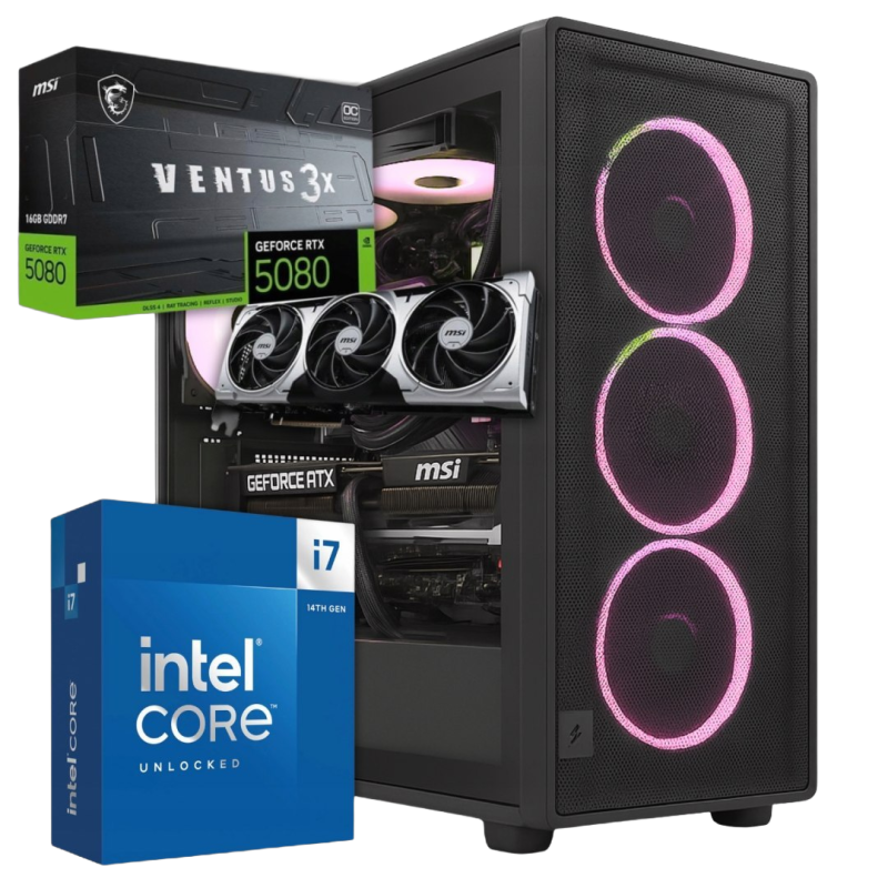 BSG Raptor V39 Intel Core i7 NVIDIA GeForce RTX 5080 64GB DDR5 2000GB SSD Windows 11 Pro BSG Raptor V39 Intel Core i7 NVIDIA GeForce RTX 5080 64GB DDR5 2000GB SSD Windows 11 Pro
