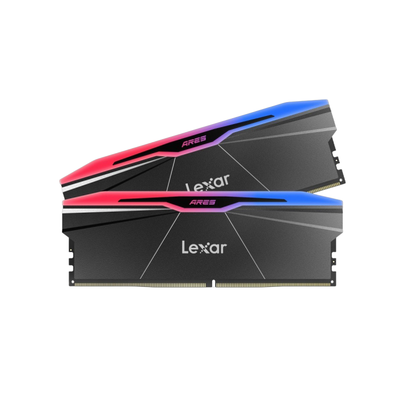 Pamięć Lexar DDR5 ARES RGB 32GB 8000MHz czarna podkręcana Pamięć Lexar DDR5 ARES RGB 32GB 8000MHz czarna podkręcana