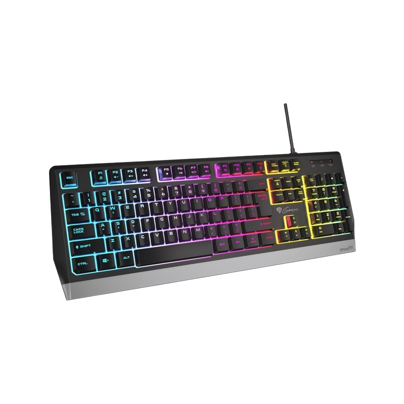 Klawiatura Genesis Rhod 300 RGB multimedialna z podświetleniem USB Klawiatura Genesis Rhod 300 RGB multimedialna z podświetleniem USB