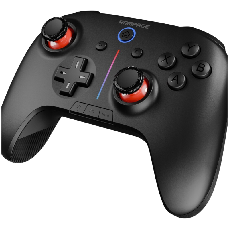 Rampage Hydra kontroler bezprzewodowy pad gaming RGB Bluetooth Android PC Rampage Hydra kontroler bezprzewodowy pad gaming RGB Bluetooth Android PC