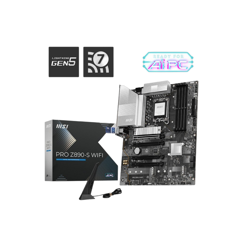 Płyta główna MSI PRO Z890-S WIFI ATX z 4 gniazdami DDR5 do Intel Core Płyta główna MSI PRO Z890-S WIFI ATX z 4 gniazdami DDR5 do Intel Core