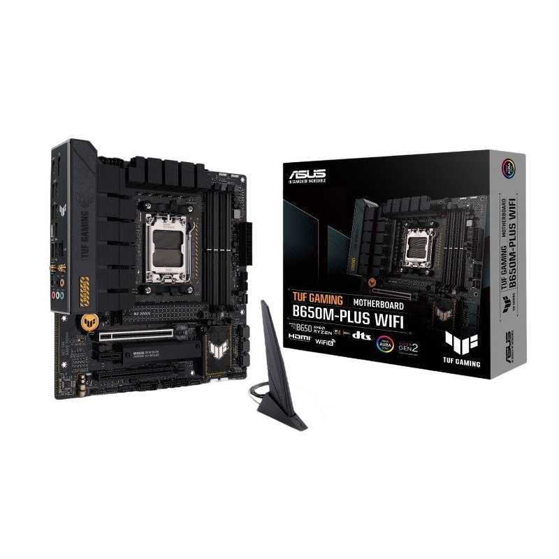 Płyta główna Asus TUF GAMING B650M-PLUS WIFI AM5 mATX 4x DDR5 Płyta główna Asus TUF GAMING B650M-PLUS WIFI AM5 mATX 4x DDR5