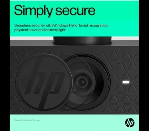 Kamera HP 625 FHD czarna z funkcjami AI i USB