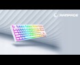 Rampage GHOST Klawiatura mechaniczna TKL biała Huano Red RGB Pudding Rampage GHOST Klawiatura mechaniczna TKL biała Huano Red RGB Pudding