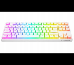 Rampage GHOST Klawiatura mechaniczna TKL biała Huano Red RGB Pudding