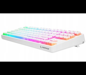 Rampage GHOST Klawiatura mechaniczna TKL biała Huano Red RGB Pudding
