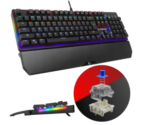 Rampage KB-R86 UMBRA klawiatura mechaniczna gaming RGB Blue Switch czarna