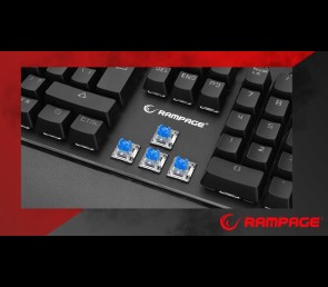 Rampage KB-R86 UMBRA klawiatura mechaniczna gaming RGB Blue Switch czarna