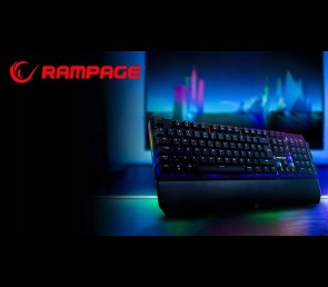 Rampage KB-R86 UMBRA Klawiatura mechaniczna Red Switch RGB czarna gaming