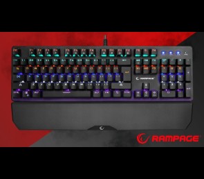 Rampage KB-R86 UMBRA Klawiatura mechaniczna Red Switch RGB czarna gaming
