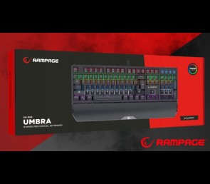Rampage KB-R86 UMBRA Klawiatura mechaniczna Red Switch RGB czarna gaming