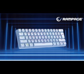 Rampage Plower K60 Klawiatura Mechaniczna biała gamingowa RGB Blue Switch